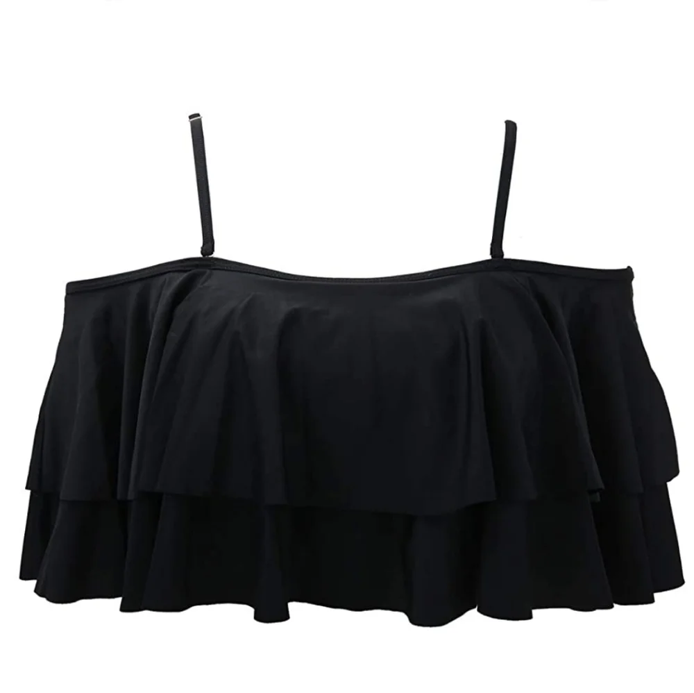 Marinavida 2pc Swimsuit Bikini High Waist Off Shoulder Sz L - Picture 5 of 5